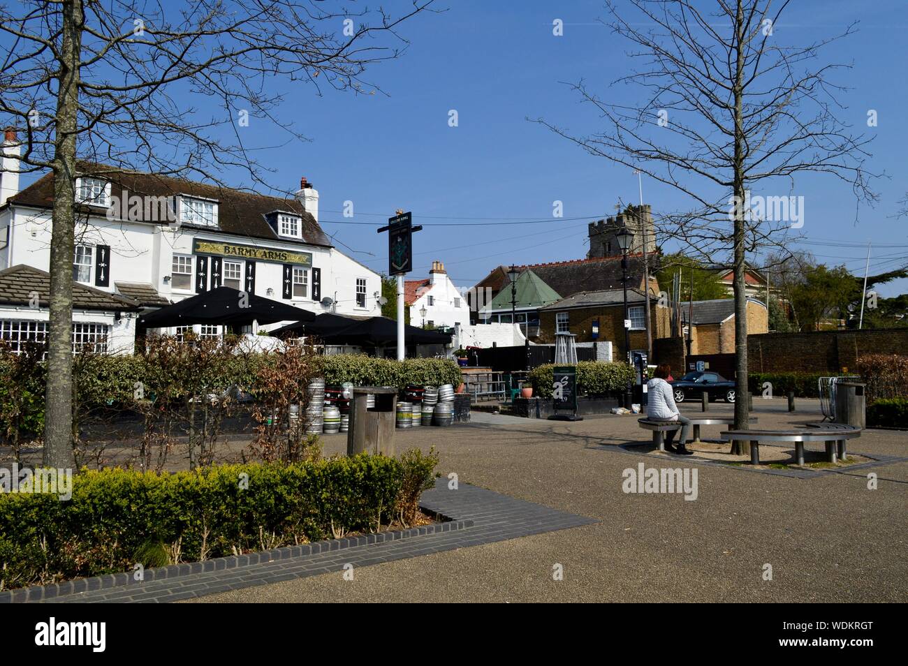 Die Barmy Arme Public House in Twickenham, London, Großbritannien Stockfoto