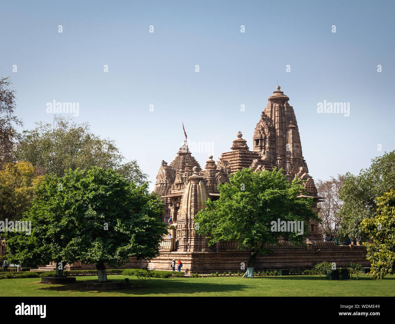 Khajuraho Gruppe von Denkmälern, Khajuraho, Madhya Pradesh, Indien, Asien Stockfoto