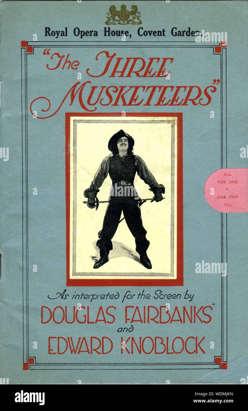 DOUGLAS FAIRBANKS SR als D'Artagnan in DIE DREI MUSKETIERE Direktor 1921 Fred Niblo Roman Alexandre Dumas Stummfilm Douglas Fairbanks Bilder/United Artists Stockfoto