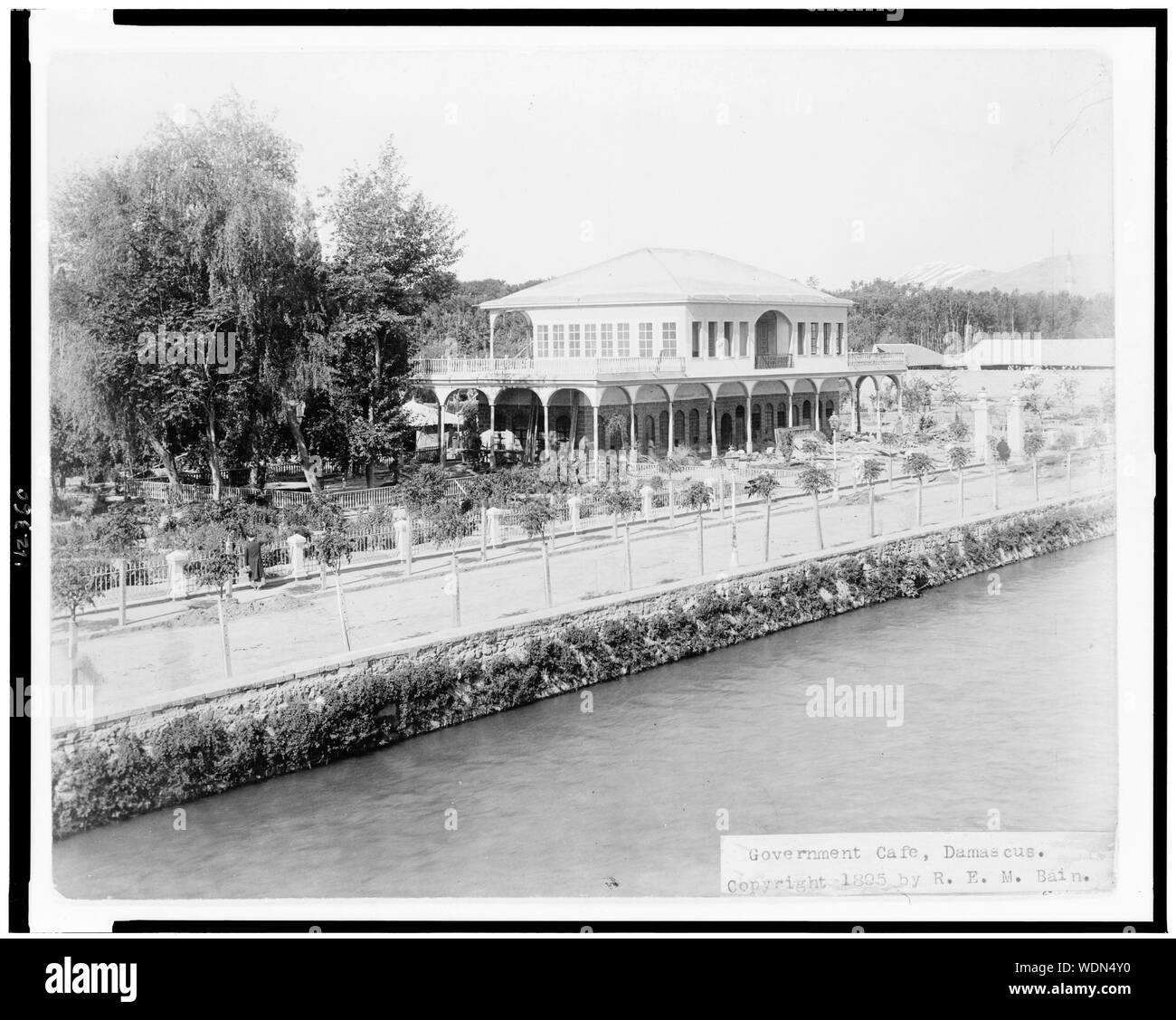 Regierung Cafe, Damaskus Abstract / Medium: 1 Fotoabzug. Stockfoto