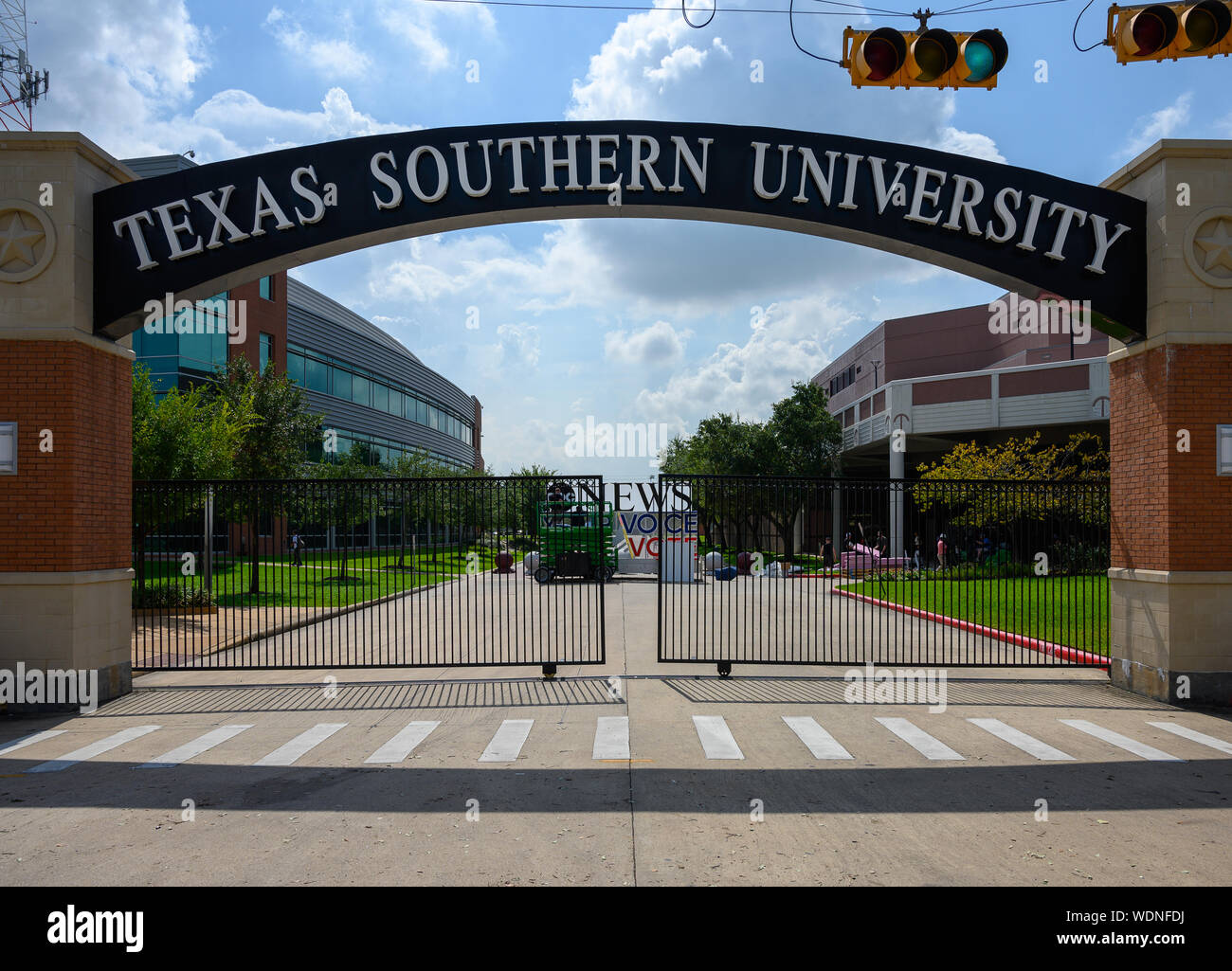 Houston, Texas - 29. August 2019: Texas Southern University (TSU) ist eine öffentliche historisch schwarzen Universität in Houston, Texas. Stockfoto