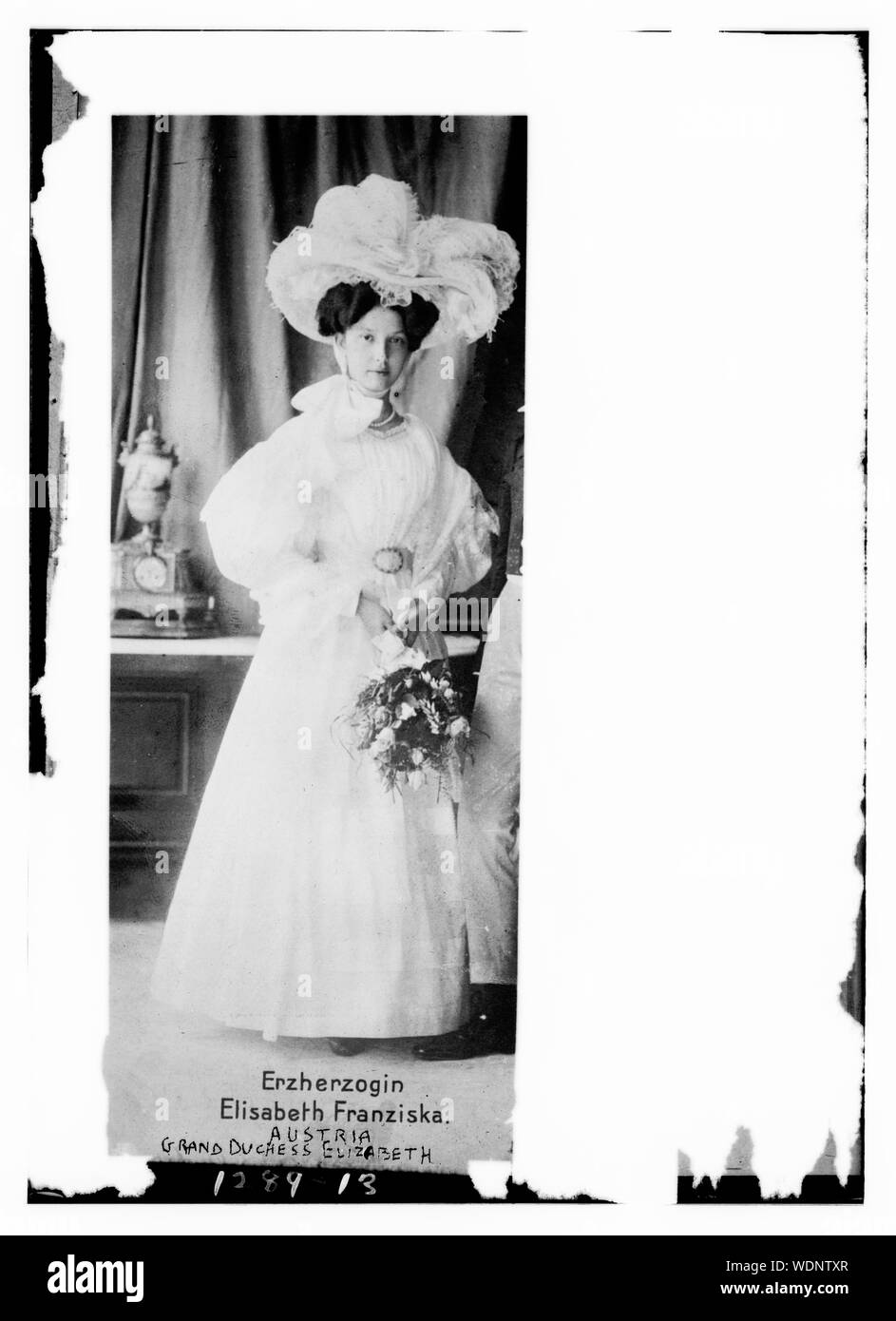 Großherzogin Elisabeth von Österreich Abstract / Medium: 1 Negativ: Glas 5 x 7 in. oder kleiner. Stockfoto
