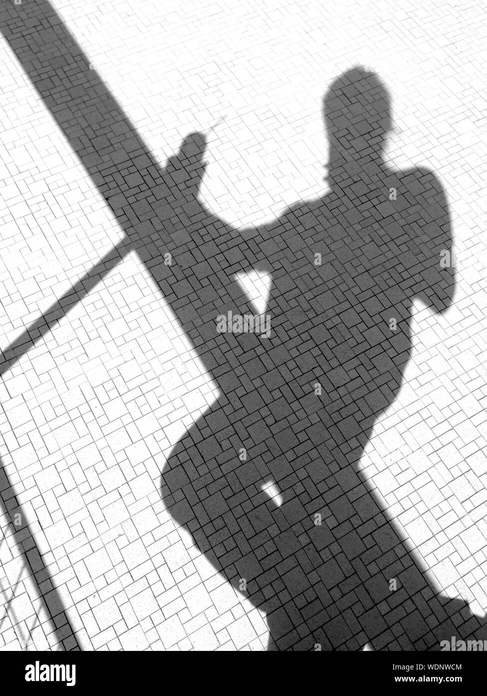 Schatten der Person Stockfoto