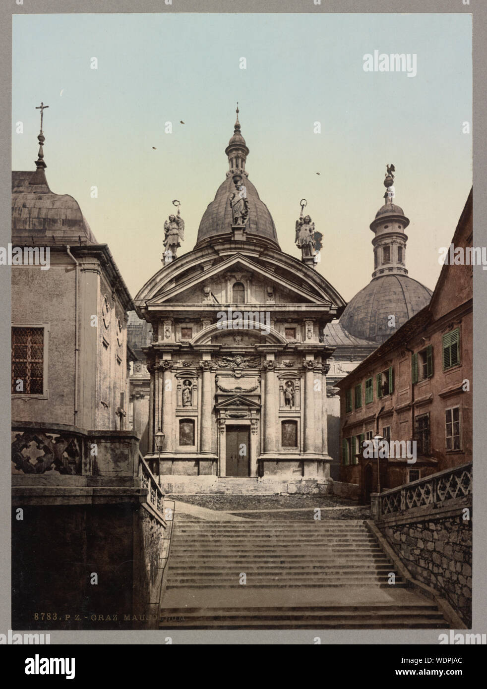 Graz Mausoleum Abstract / Medium: 1 Drucken: Farbe photochrom Blatt 17 x 23 cm. Stockfoto