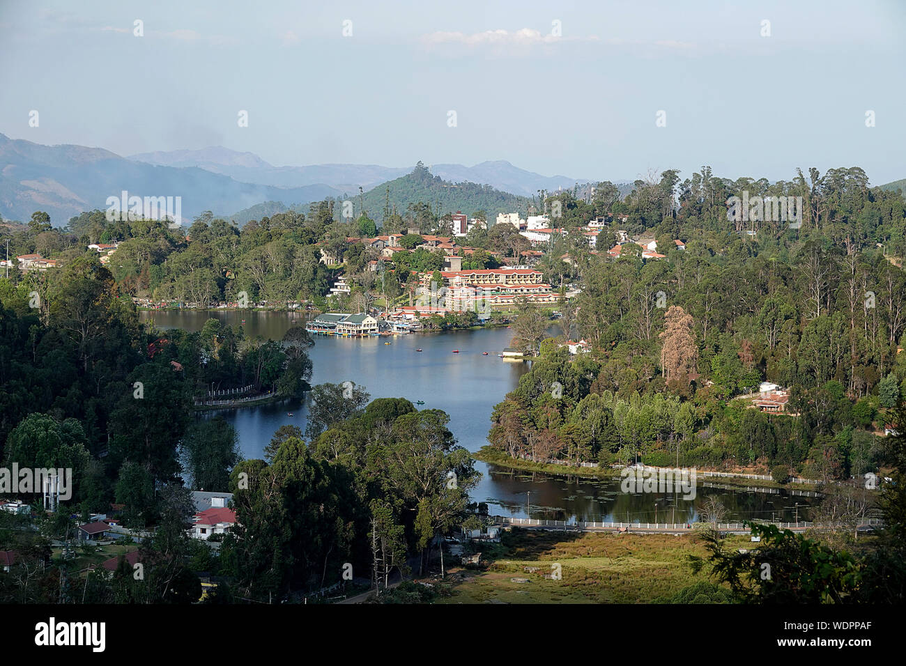 Touristische Attraktion Bilder in Kodaikanal tamilnadu Indien von oben auf dem Hügel. Bild zeigt die schöne Natur. Stockfoto