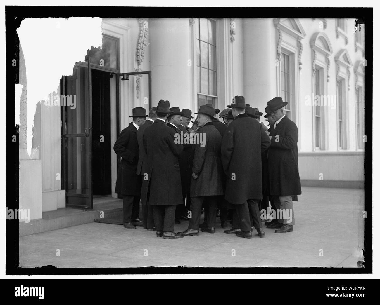 Gruppe im White House, Washington, D.C. Abstract / Medium: Harris & Ewing Fotosammlung Stockfoto
