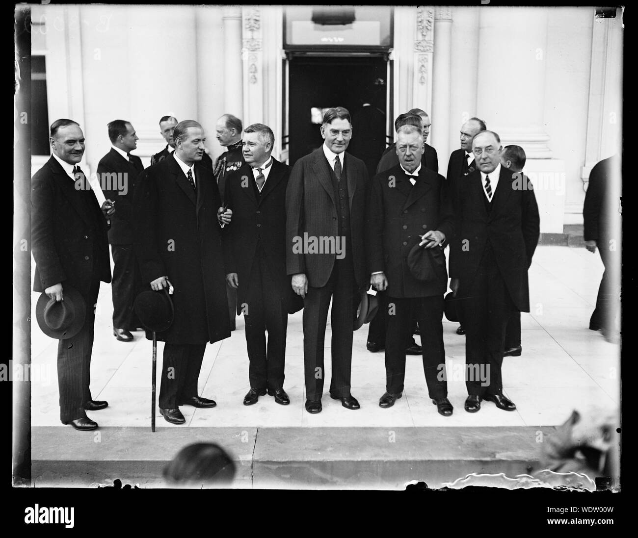 Gruppe, Curtis Wilbur, Center White House, Washington, D.C. Abstract / Medium: 1 Negativ: Glas 4 x 5 in. oder kleiner Stockfoto