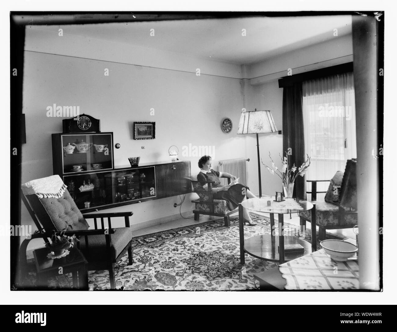 Gruppen und einzelne Freunde von Matson Familie in Jerusalem Abstract / Medium: G. Eric und Edith Matson Fotosammlung Stockfoto