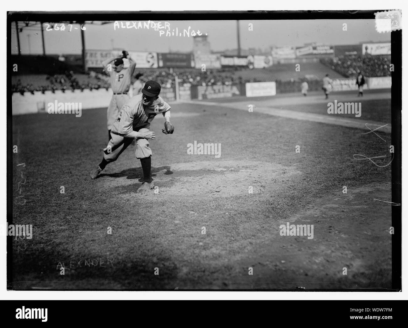 Grover Cleveland Alexander, Philadelphia, NL (Baseball) Abstract / Medium: 1 Negativ: Glas 5 x 7 in. oder kleiner. Stockfoto