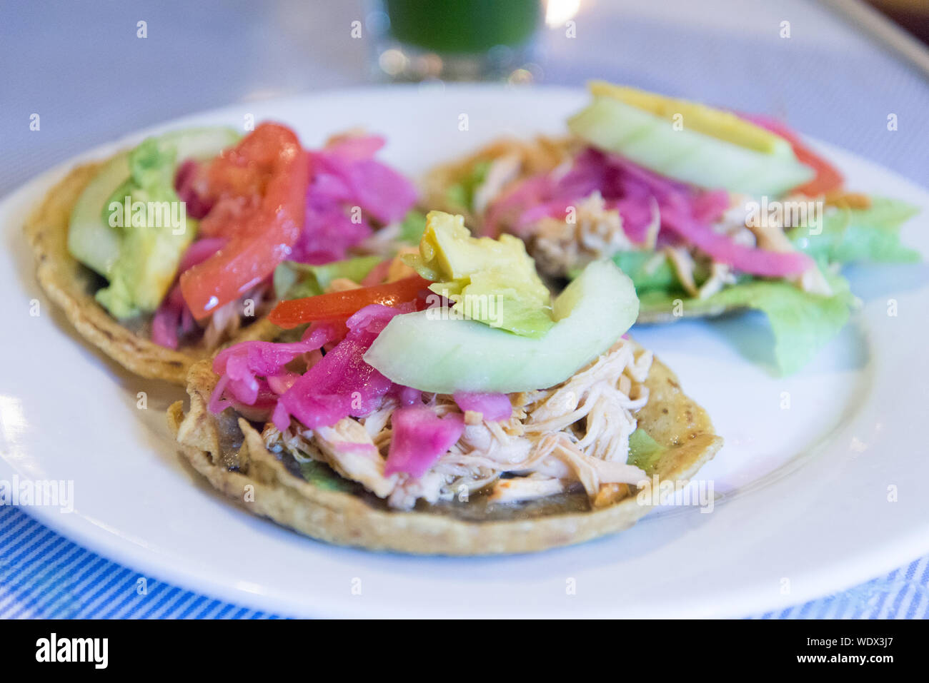 Panuchos, Lebensmittel Yucatan-Mexico Stockfoto