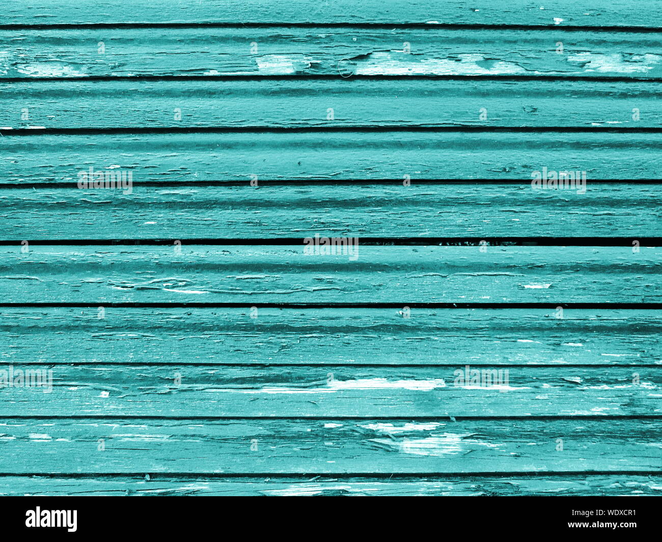 Full Frame Geschossen von Blau Holz- Shutter Stockfoto