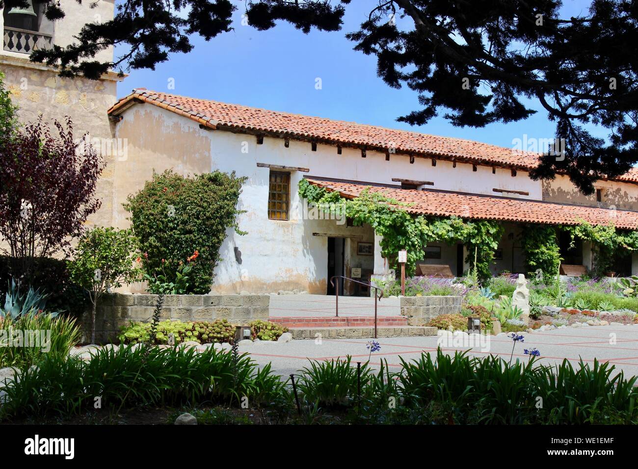 Convento, Carmel Mission, Carmel, Kalifornien Stockfoto