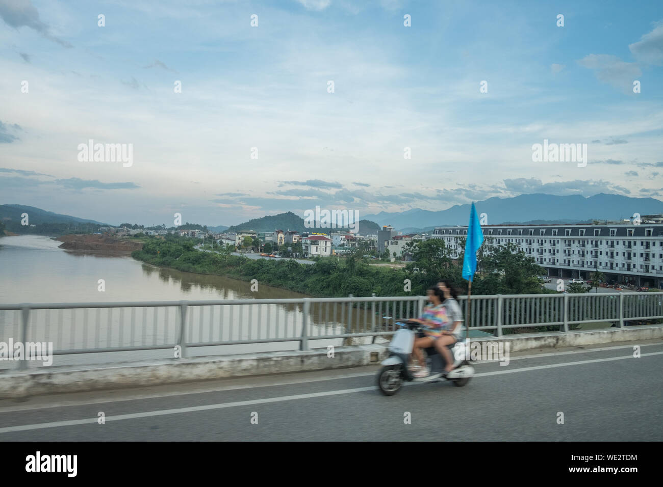Lao Cai Brücke Stockfoto