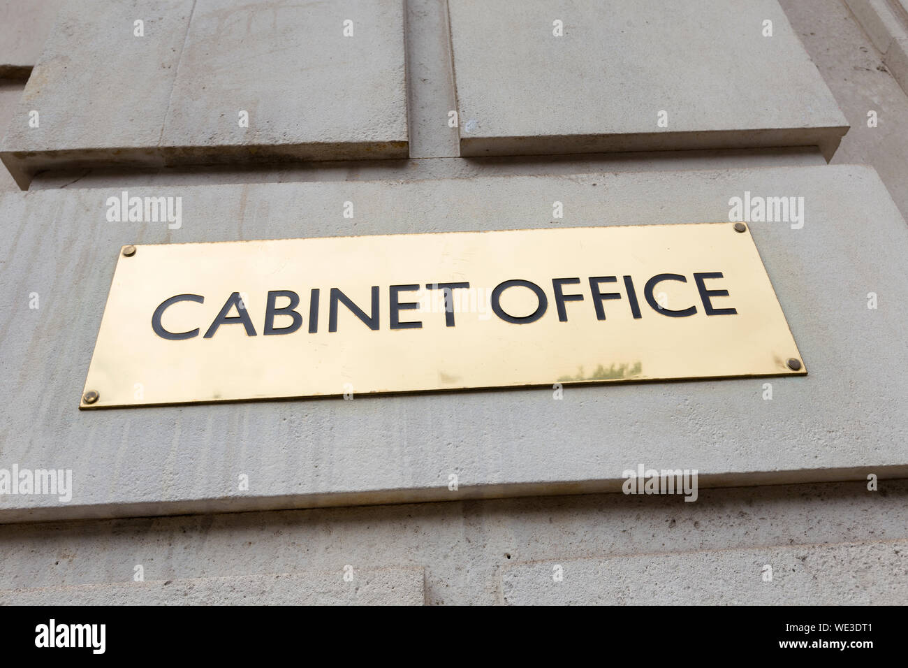 Cabinet Office anmelden, Whitehall, London, England Stockfoto