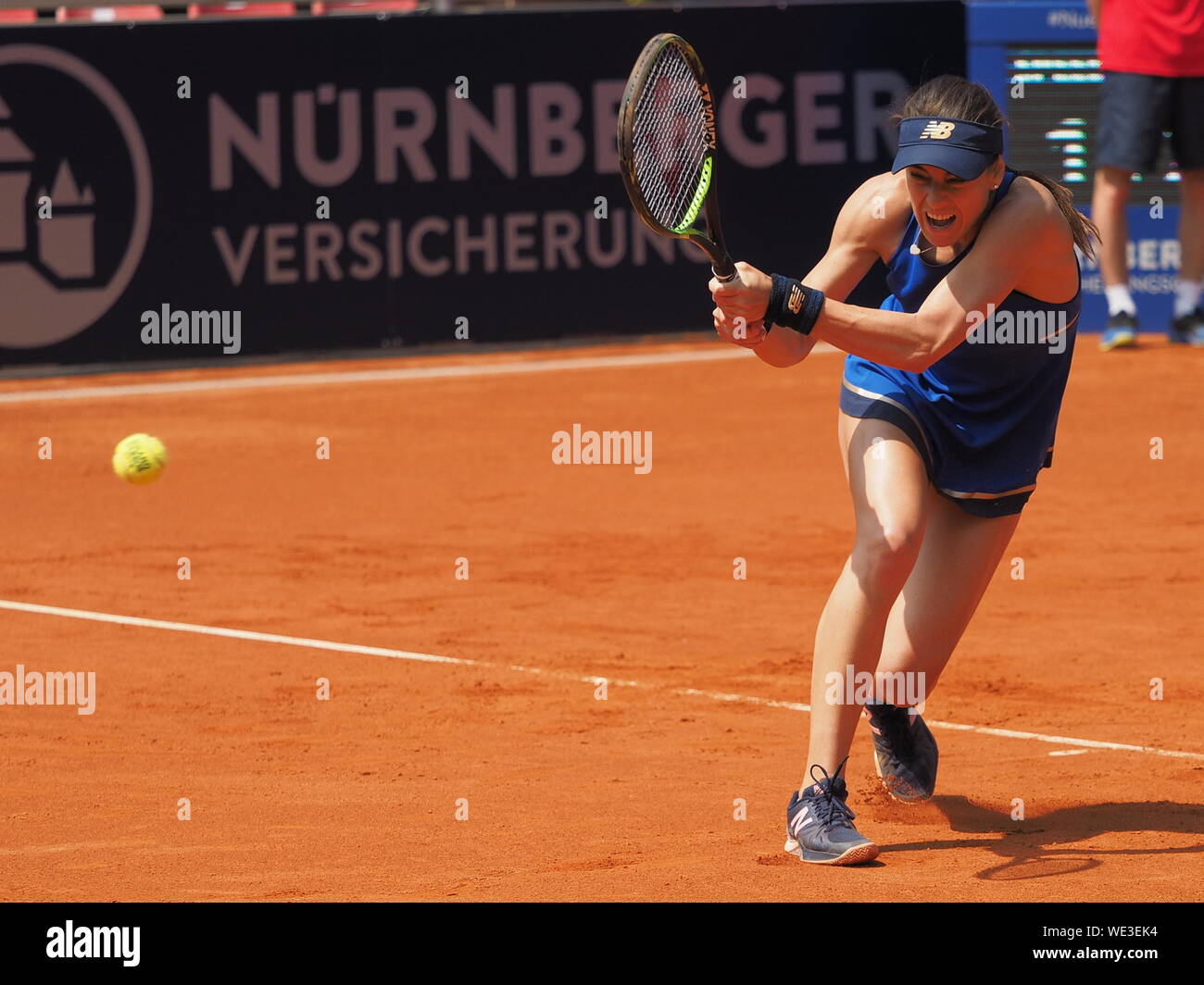 Nürnberg, Deutschland - 24. Mai 2019: Rumänische Tennisspieler Sorana Cirstea im Euro 250.000 WTA-Turnier Halbfinale Versicherungscup runde Aga Stockfoto