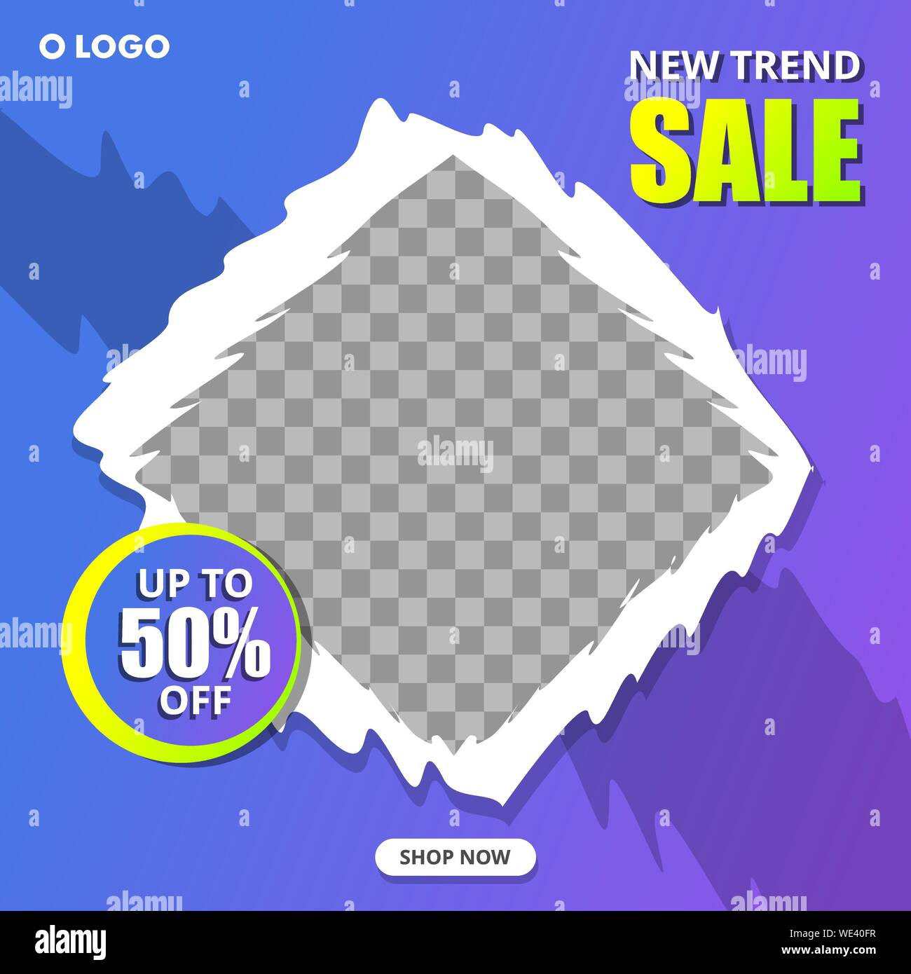 Social Media Post Verkauf Banner Modern Design Premium Vektor Stockfoto