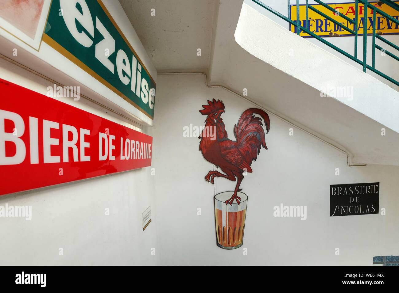 Frankreich, Meurthe et Moselle, Saint Nicolas de Port, das Musée Francais de La Brasserie (Französisch Brauerei Museum) im ehemaligen Saint Nicolas de Port Brauerei Stockfoto