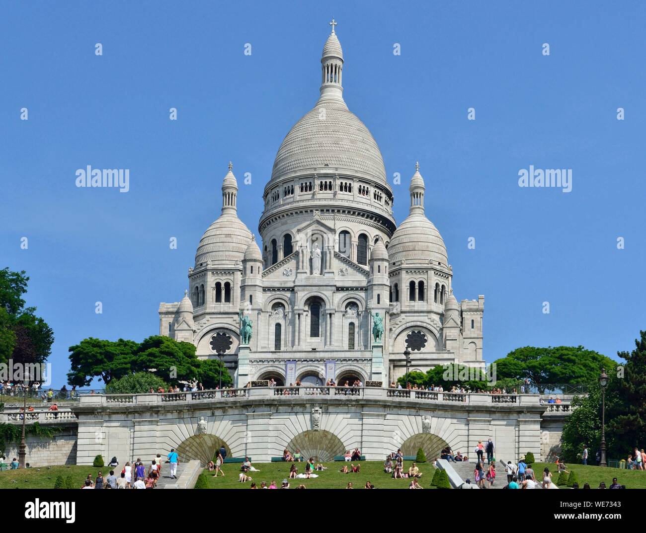 Frankreich, Paris, Montmartre, Sacre Coeur Basilika Stockfoto