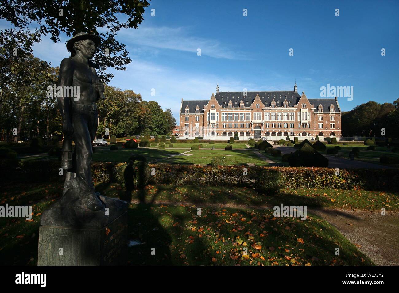 Frankreich, Pas de Calais, Linse, große Büros der Societe des Mines, Les Grands Büros sind die rue Jean Souvray, sie befindet sich jetzt der Jean Perrin Fakultät entfernt Stockfoto