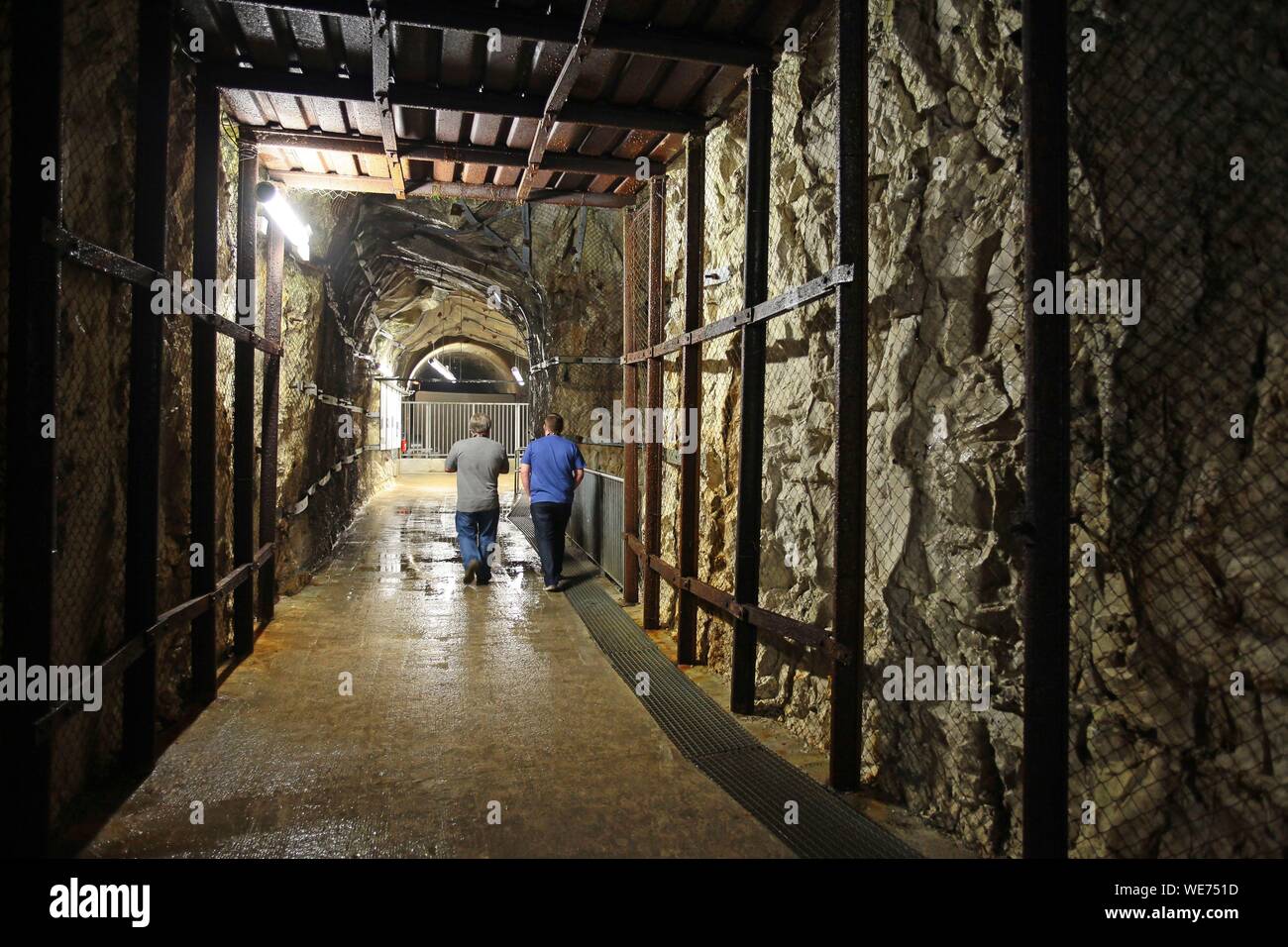 Frankreich, Nord-Pas-de-Calais", Helfaut, die Kuppel des Helfaut Wizernes oder Kuppel von Helfaut, Bunker des Zweiten Weltkrieges von NS-Deutschland zwischen 1943 und 1944 gebaut als Sprungbrett für V2-Raketen England Zielen zu dienen, heute Zentrum der Geschichte und Erinnerung Stockfoto