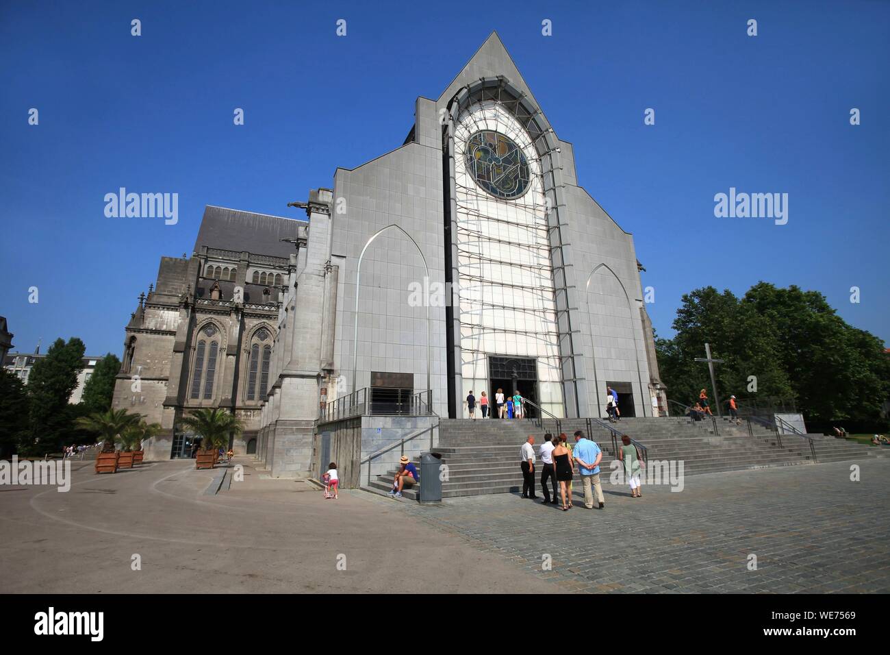 Frankreich, Nord, Lille, Innenraum von Notre Dame de la Lille Kathedrale Stockfoto