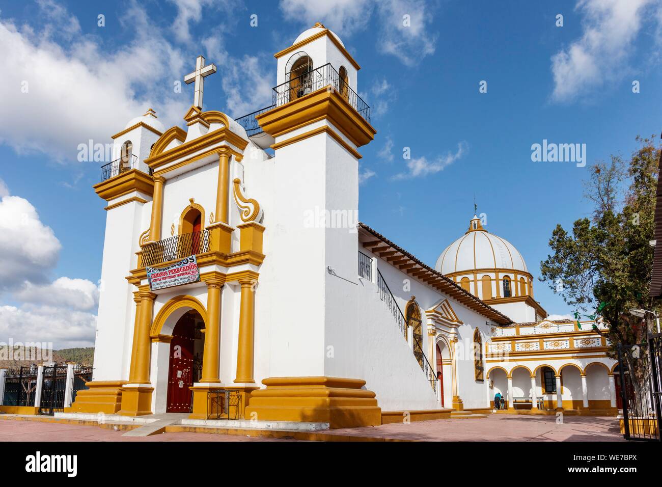 Mexico, Chiapas, San Cristóbal de las Casas, Guadalupe Kirche Stockfoto