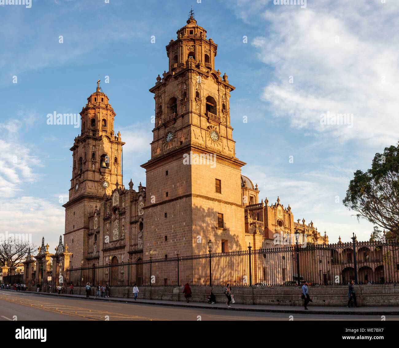 Mexiko, Michoacán, Morelia, die historische Altstadt von Morelia als Weltkulturerbe von der UNESCO, der Kathedrale Stockfoto
