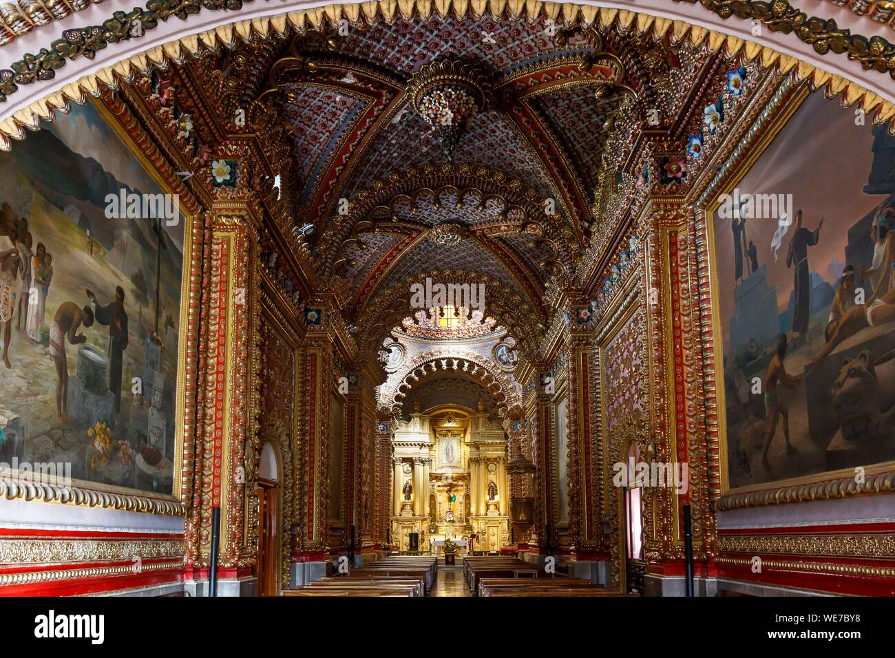Mexiko, Michoacán, Morelia, die historische Altstadt von Morelia als Weltkulturerbe von der UNESCO, in Guadalupe Kirche Stockfoto