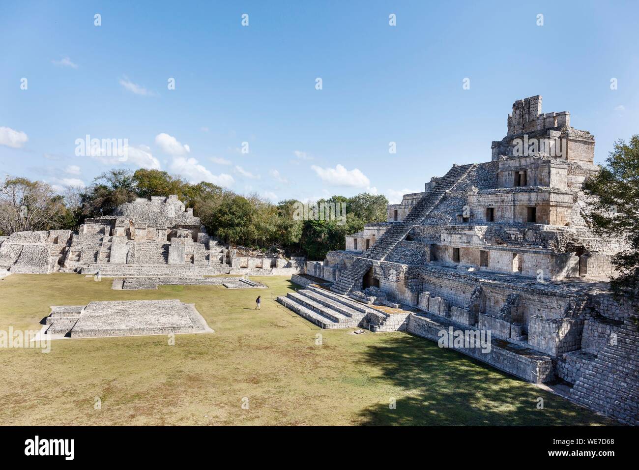 Mexiko, Campeche, Edzna, Maya archäologische Stätte Stockfoto