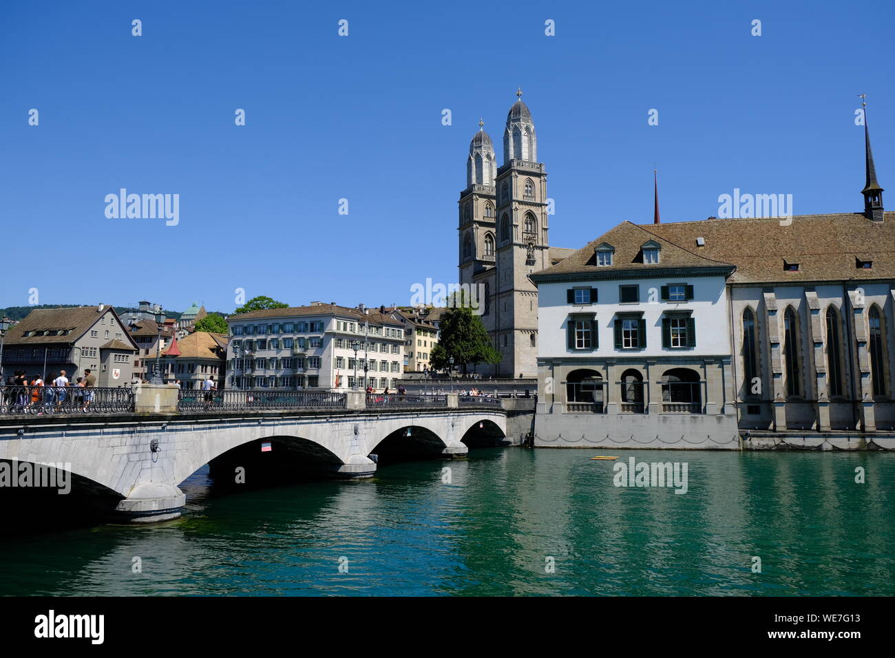 Zürcher Altstadt Stockfoto