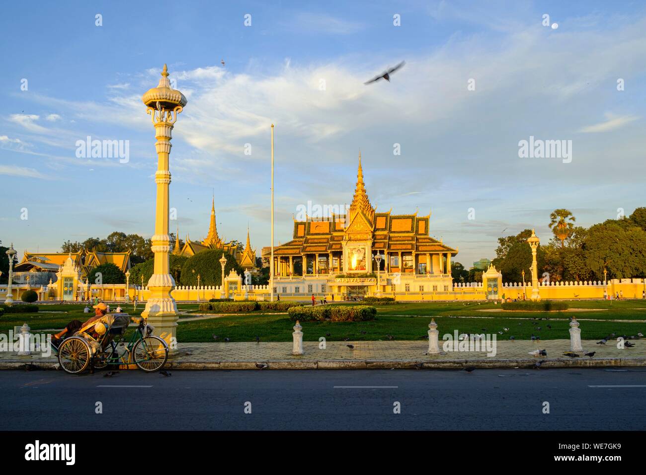 Kambodscha, Phnom Penh, der königliche Palast, Residenz von König von Kambodscha, erbaut im Jahre 1860 Stockfoto