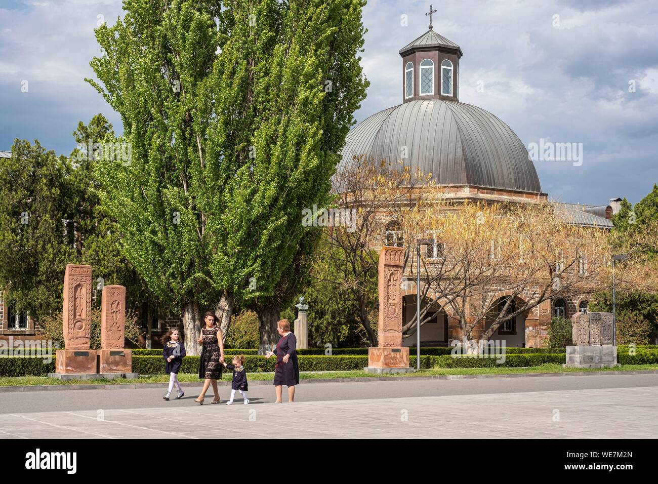 Armenien, Kirov region, Etschmiadzin, religiösen Komplex von etschmiadzin als Weltkulturerbe der UNESCO Stockfoto