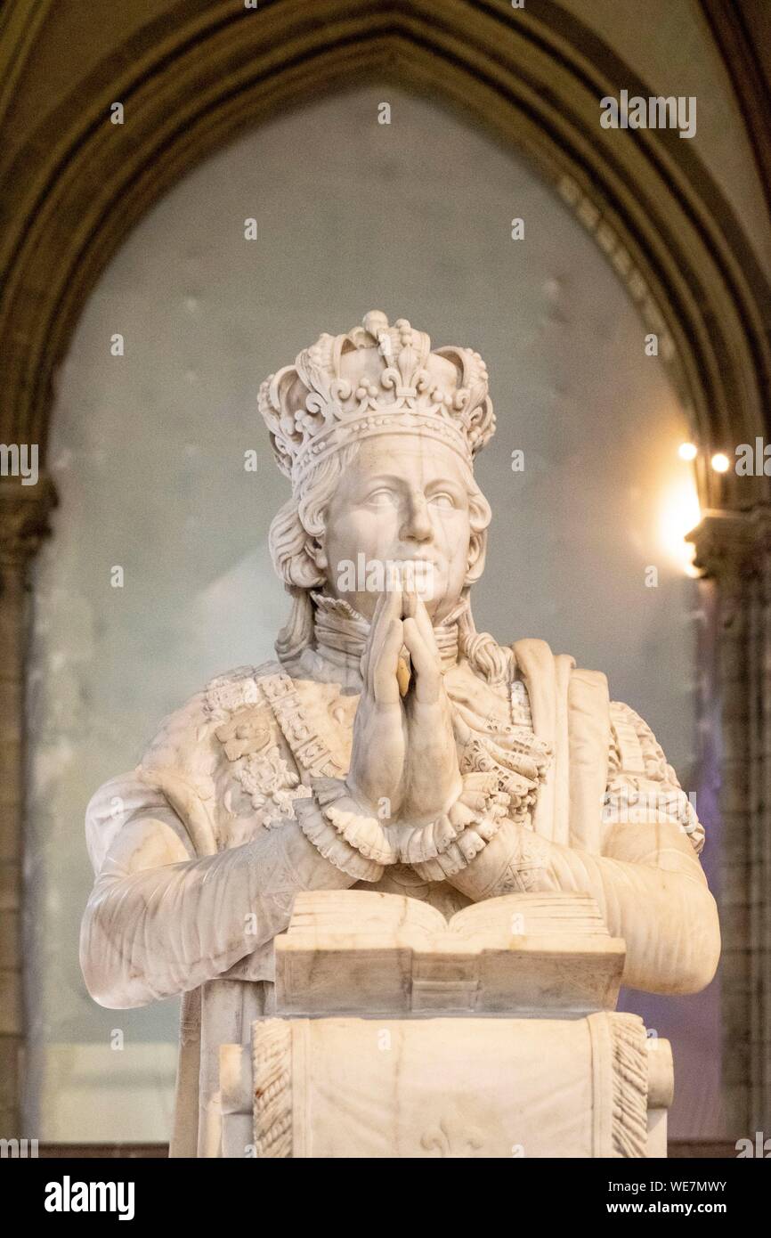 Frankreich, Seine Saint Denis, Saint Denis, die Kathedrale Basilica, Grab von Louis XVI. Stockfoto
