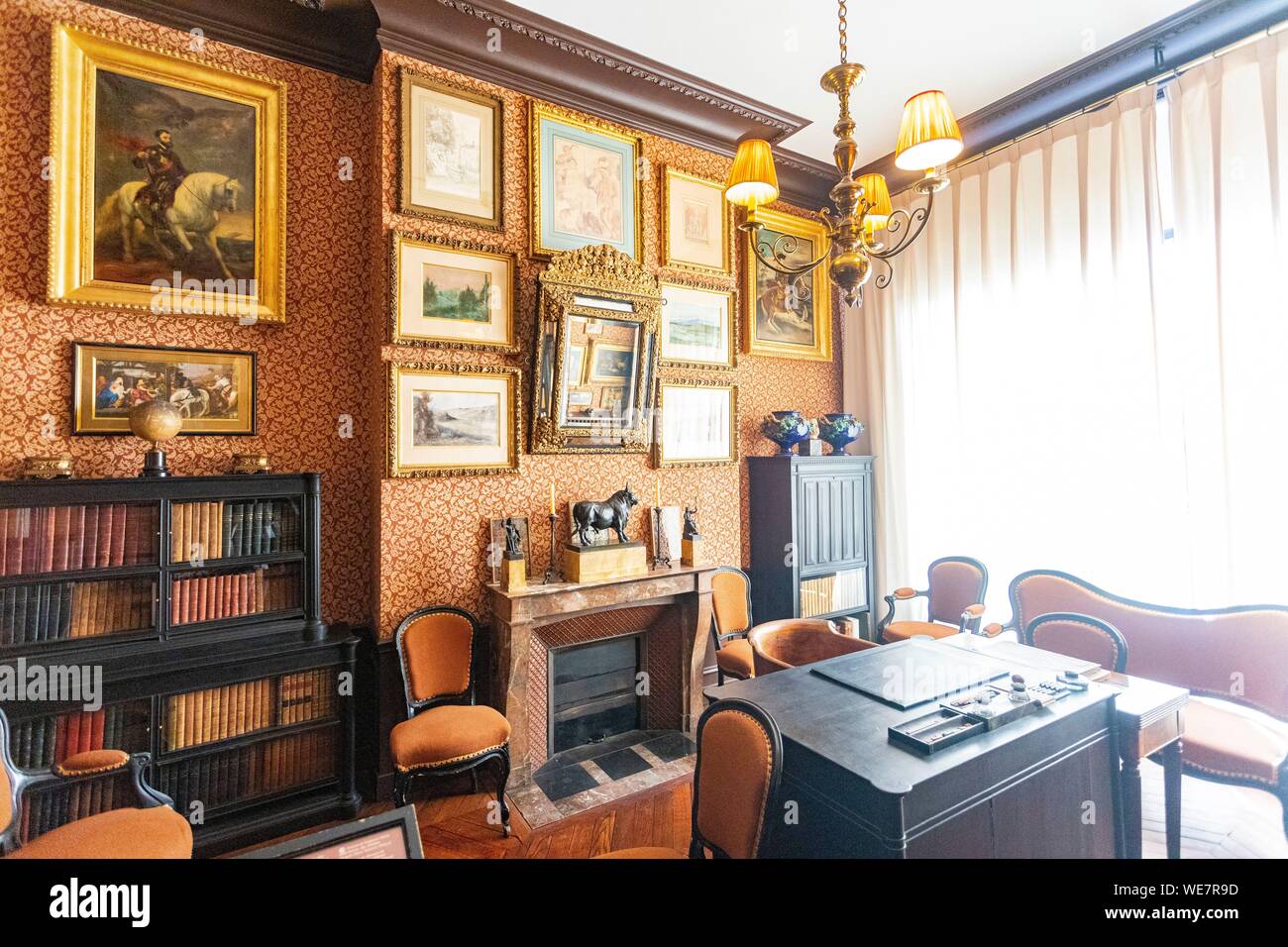 Frankreich, Paris, Nouvelle Athenes Bezirk, Gustave Moreau Museum, sein Büro Stockfoto