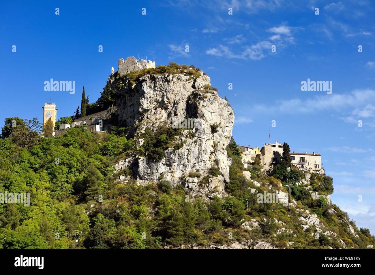 Frankreich, Alpes Maritimes, die Hügel Dorf Eze Stockfoto