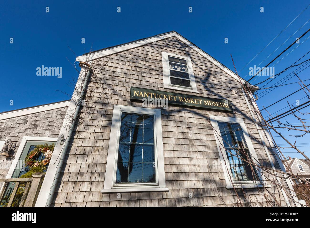 United States, New England, Massachusetts, Nantucket Island, Nantucket, Nantucket Feuerschiff Warenkorb Museum Stockfoto