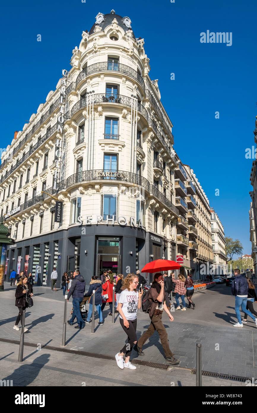Frankreich, Rhone, Lyon, Altstadt als UNESCO-Weltkulturerbe, La Presqu'île, Republique aufgeführt Stockfoto