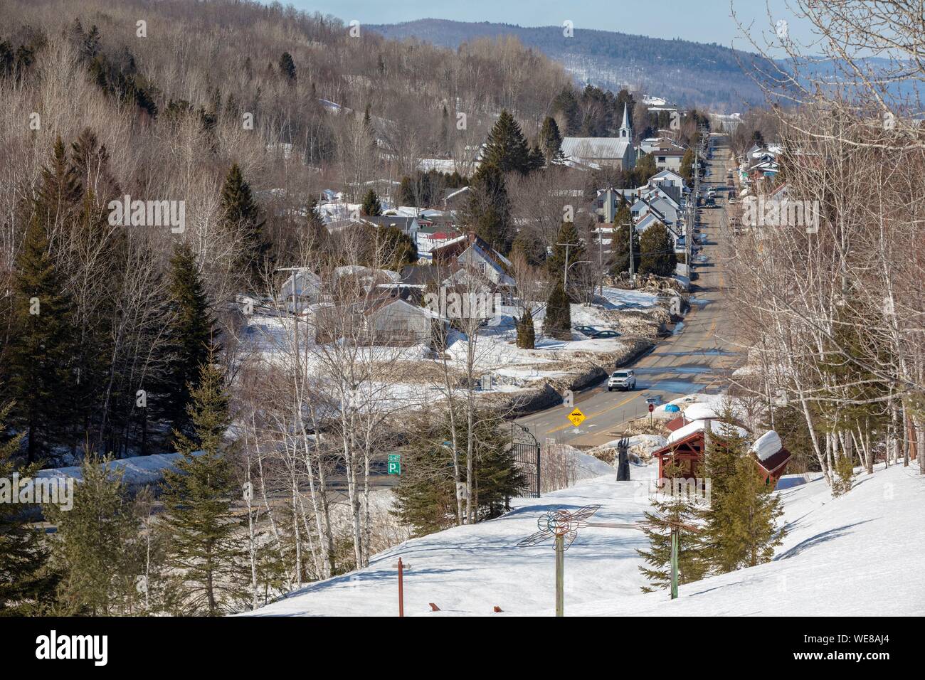 Kanada, Quebec Provinz, Mauricie region, Shawinigan und Umgebung, Dorf Saint-Jean-des-Stapel Stockfoto