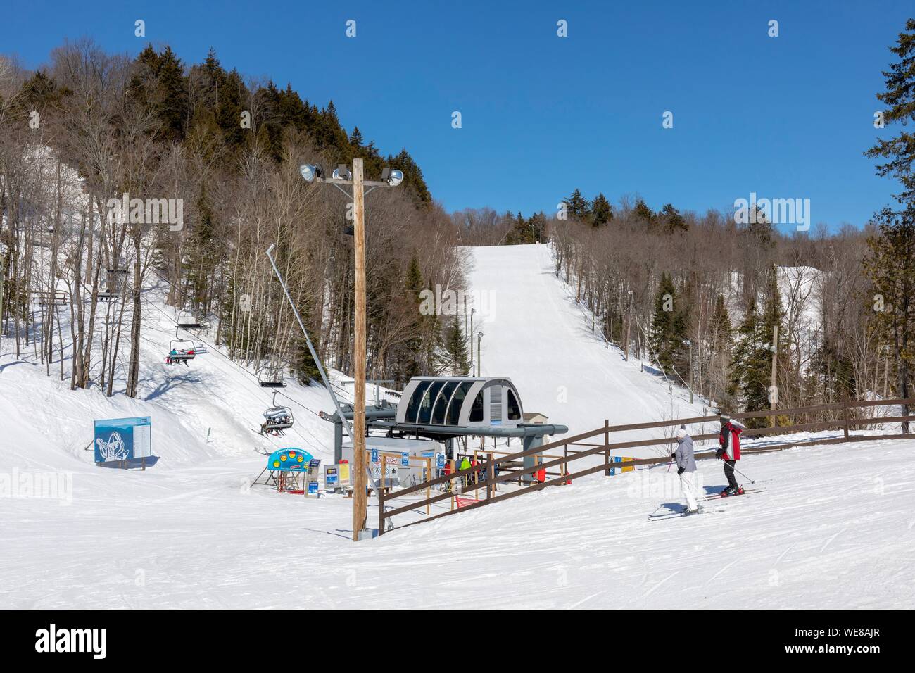 Kanada, Quebec Provinz, Mauricie region, Shawinigan und Umgebung, Vallée du Parc Ski Resort Stockfoto