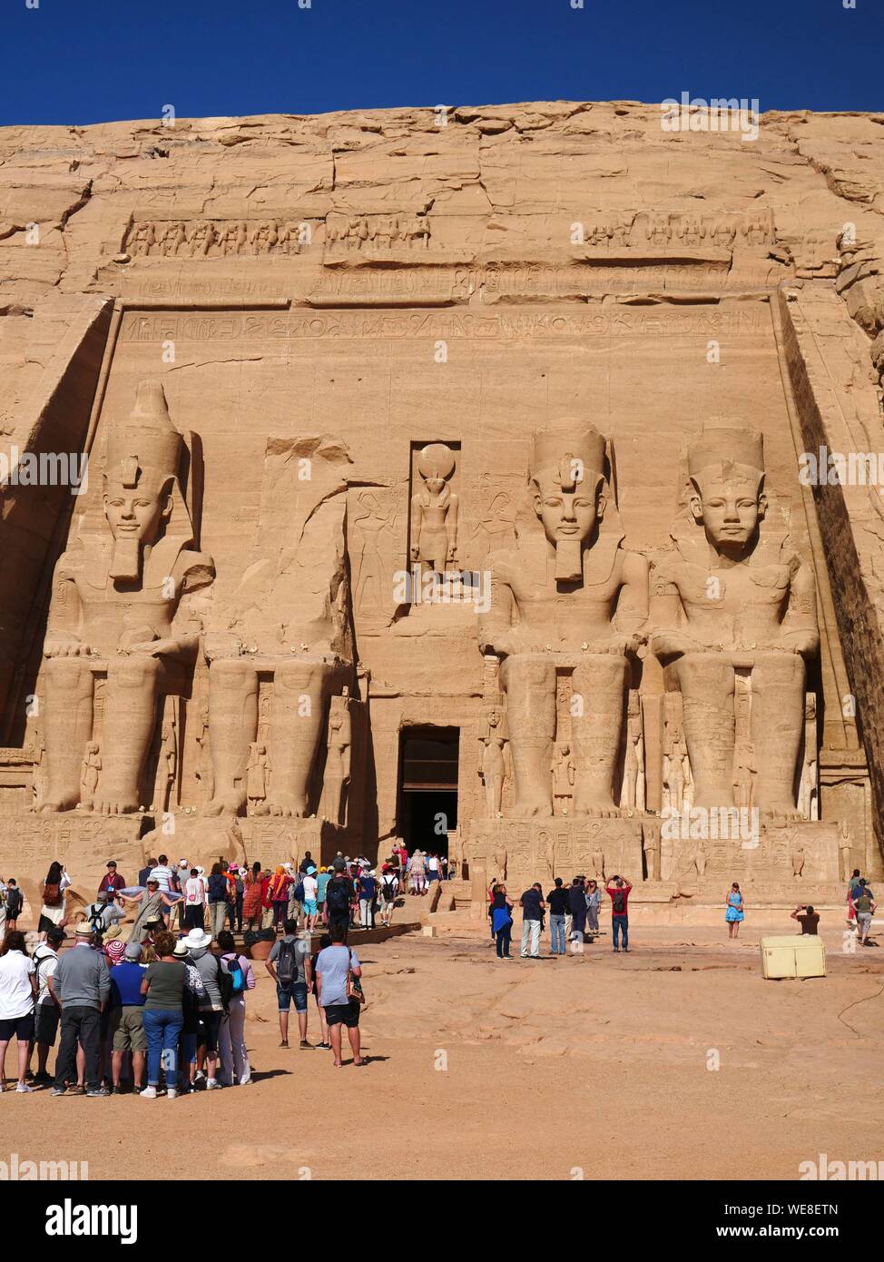 Ägypten, Ägypten, Nubien, Abu Simbel, Weltkulturerbe Stockfoto