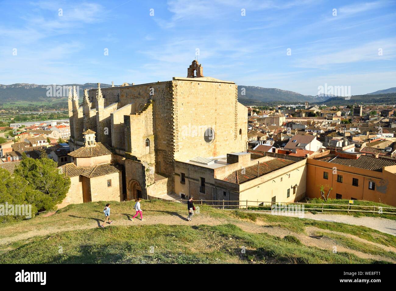 Spanien, Katalonien, Provinz Tarragona, Alt Camp Comarca, La Ruta del Cister, Torredembarra, Montblanc, der Kirche Santa Maria Stockfoto