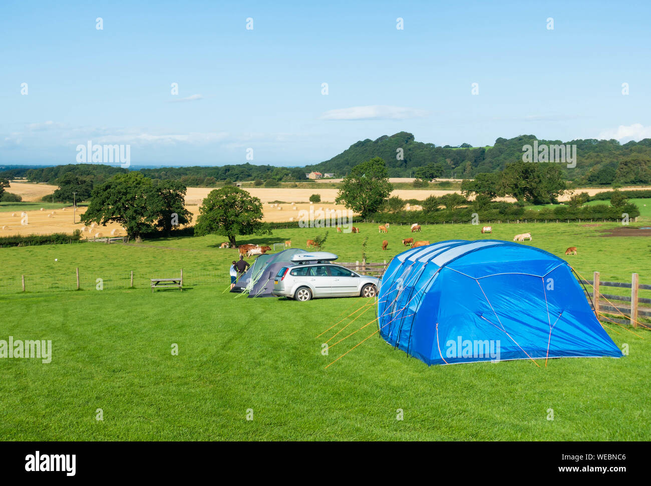 Kildale Camping und Scheune, Park Farm, Kildale, North Yorkshire, England. Großbritannien Stockfoto