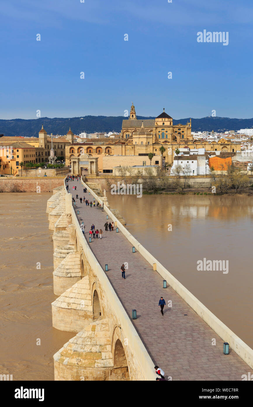 Cordoba, Spanien, 2,2104; Luftbild von Calahorra Turm Stockfoto