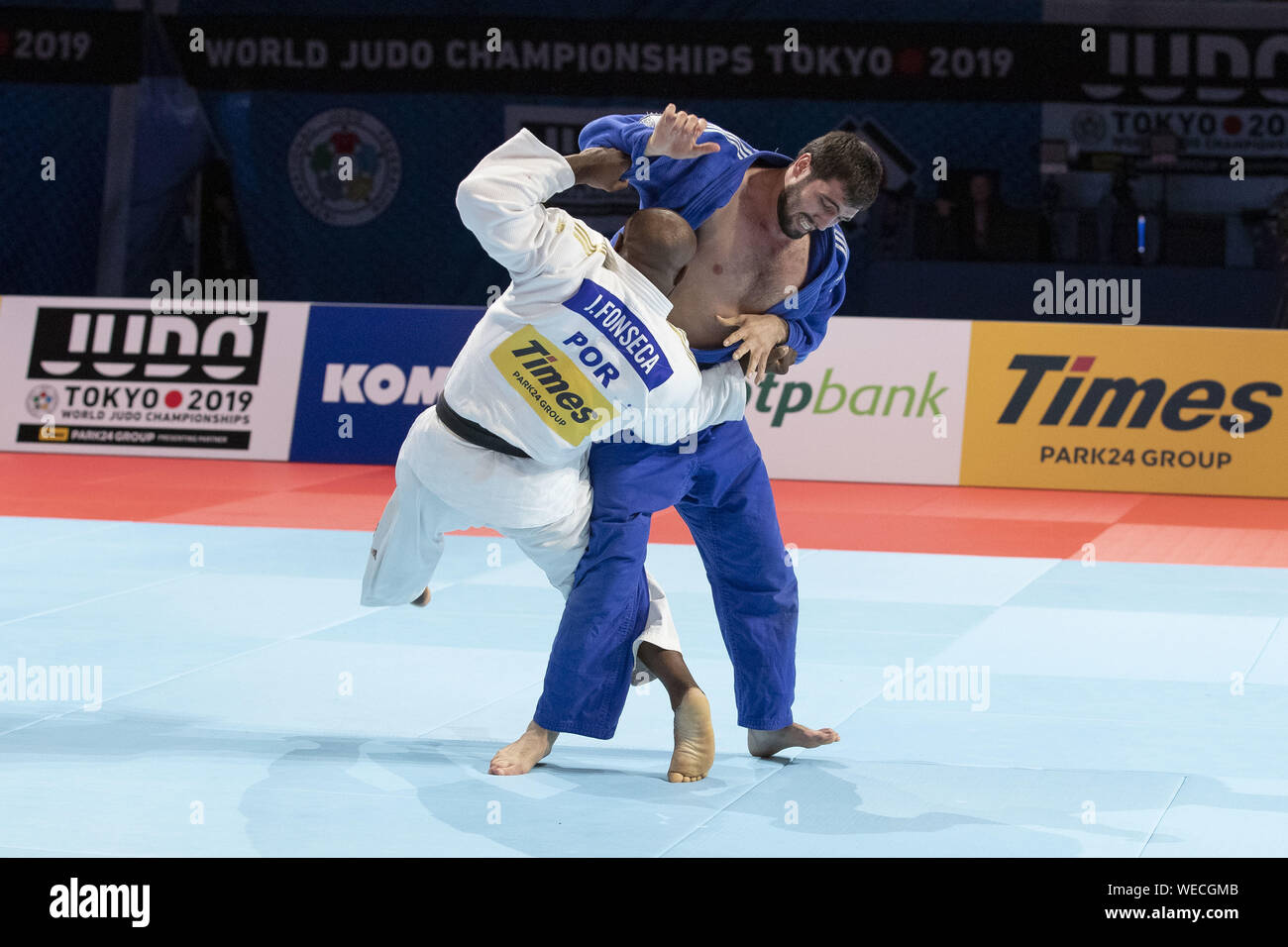 Tokio Japan 30 Aug 2019 Jorge Fonseca Por Kampft Gegen Niyaz Ilyasov Rus Wahrend Der Endrunde Der Manner 100 Kg Kategorie World Judo Championships Tokyo 2019 Im Nippon Budokan Die Welt Judo