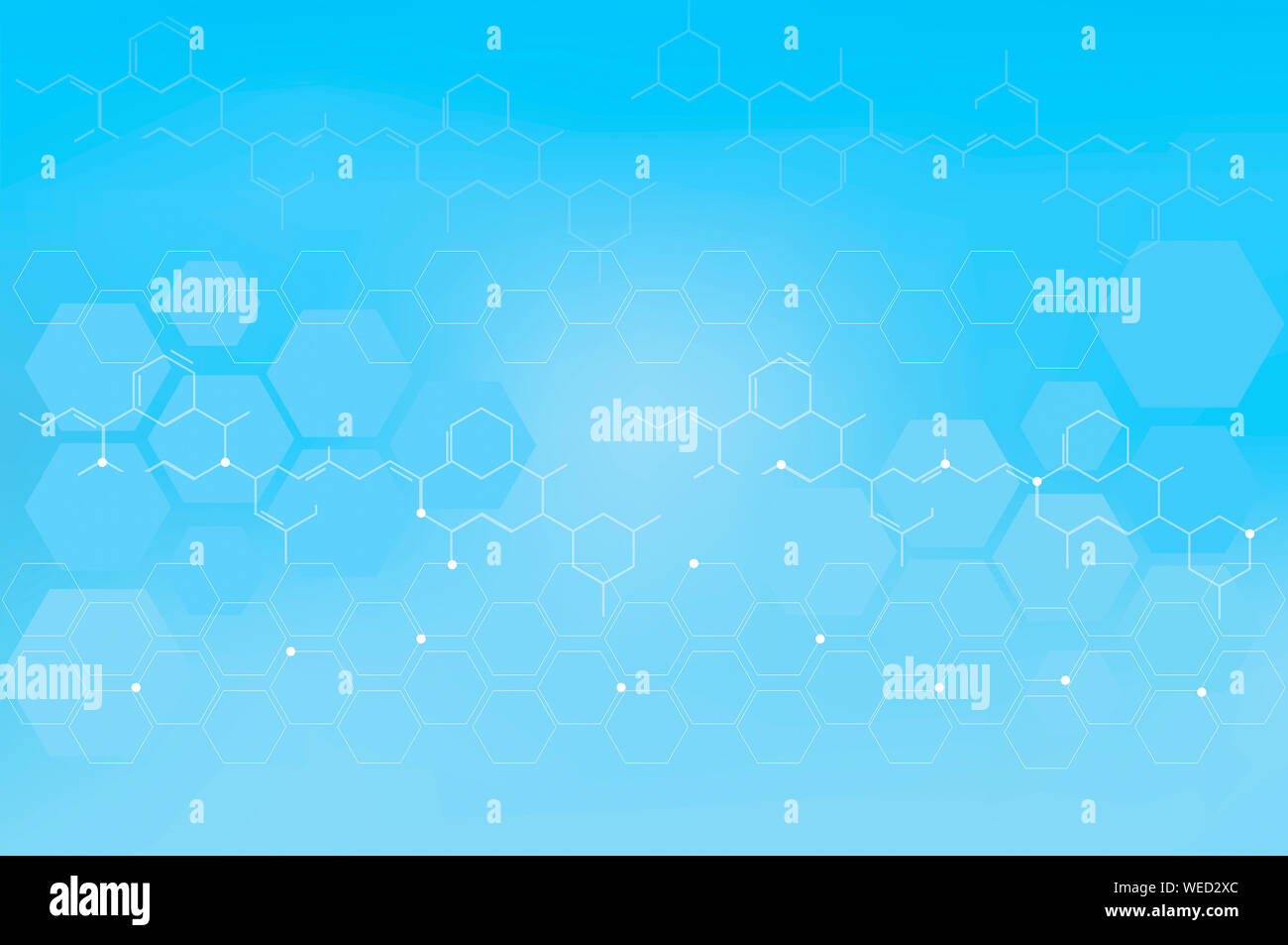 Geometrie, positive und Sechskant Symbole medizinisches Konzept Hintergrund Stockfoto