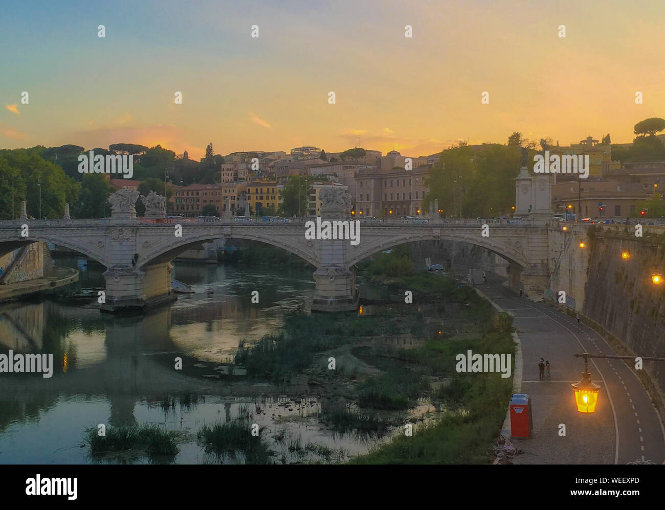 Rom, Italien - Engelsburg - Landschaft/Architektur Stockfoto