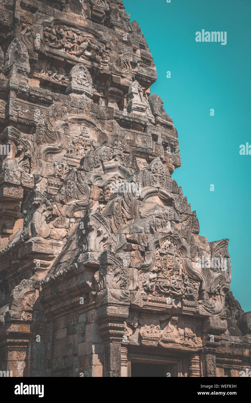 Phanom Rung Historical Park Luftaufnahme in Buriram, Thailand Stockfoto
