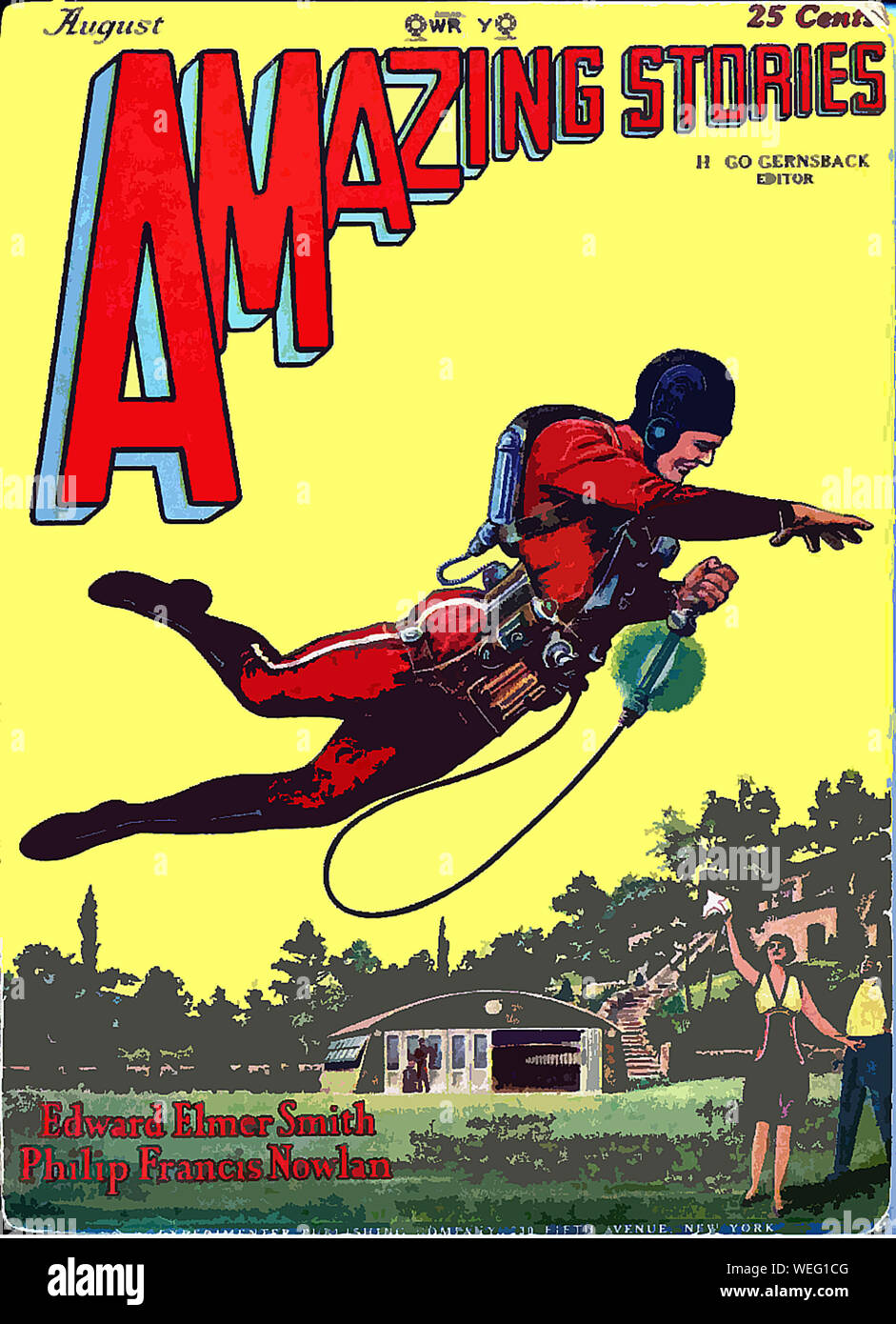 Vintage comic Cover Artwork Stockfoto