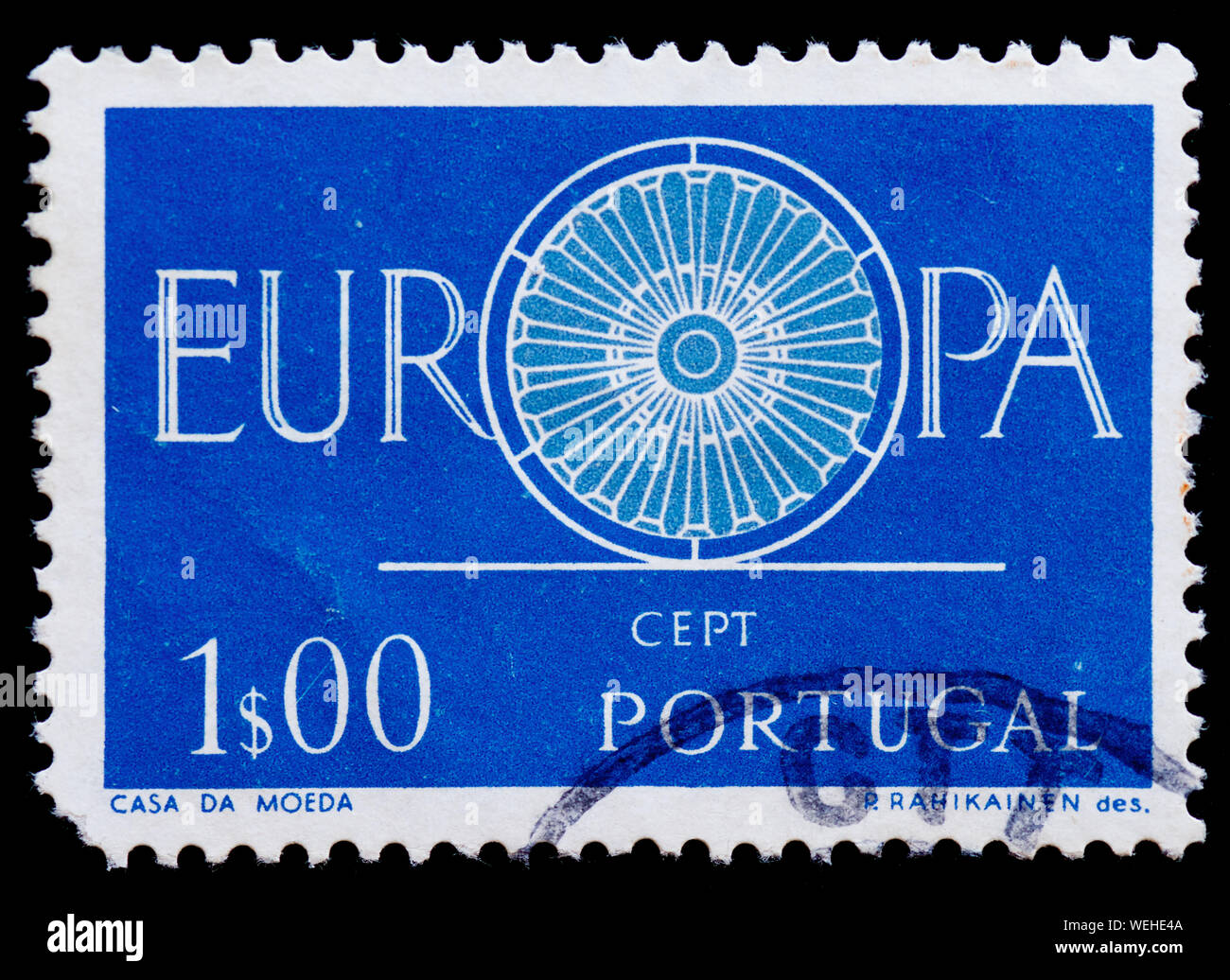 Portugal Briefmarke - C.E.P.T.-Rad Stockfoto