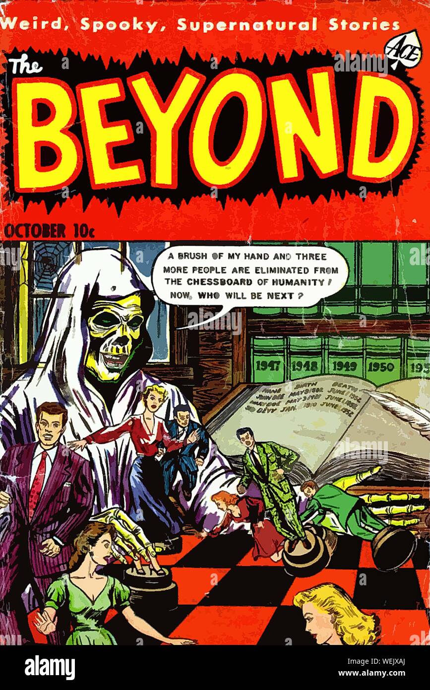 Vintage comic Cover Artwork Stockfoto